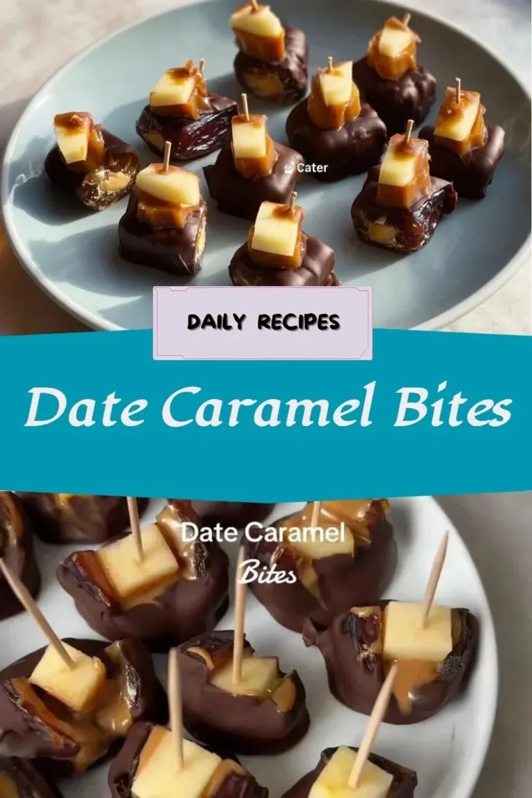 Delicious date caramel bites on a plate, perfect sweet treat for any occasion.