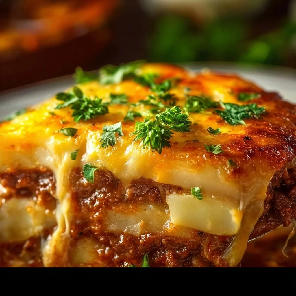 Delicious Hobo Casserole made with ground meat and vegetables